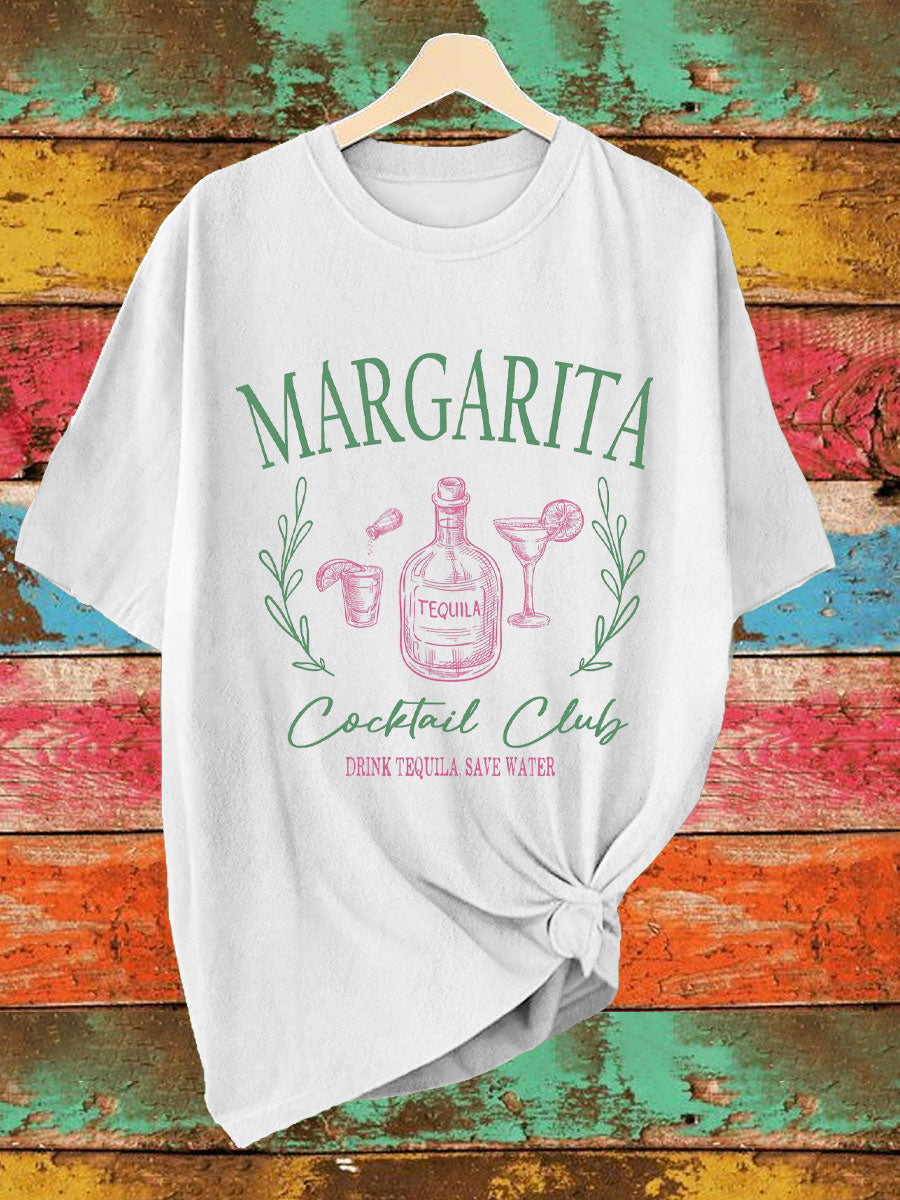 Camiseta de mujer mexicana Fiesta Cinco de Mayo con estampado Margarita