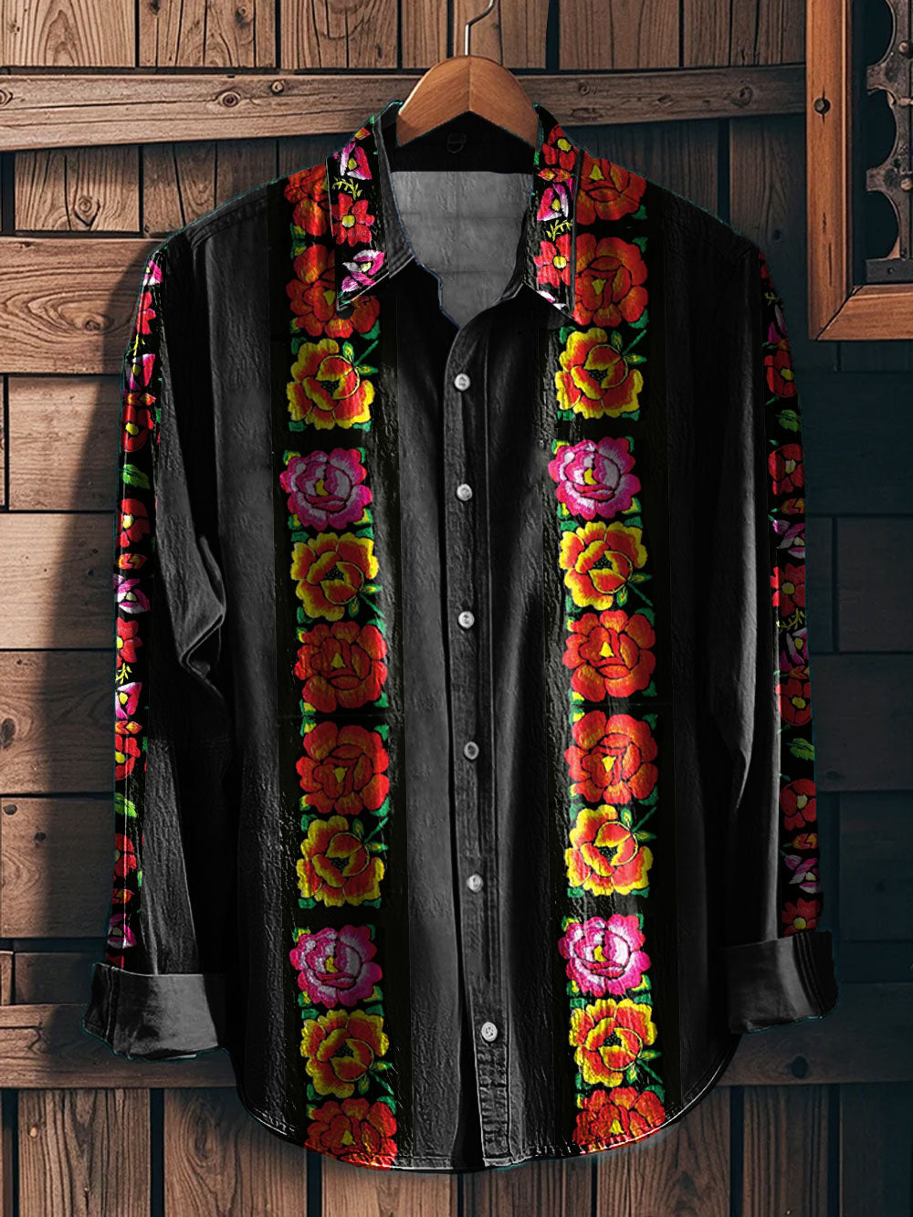 Camisa estampada mexicana Festival Viva Cinco De Mayo para hombre