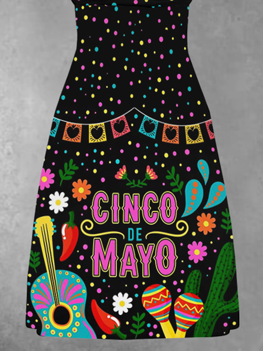 Vestido Estampado Cinco De Mayo para mujer