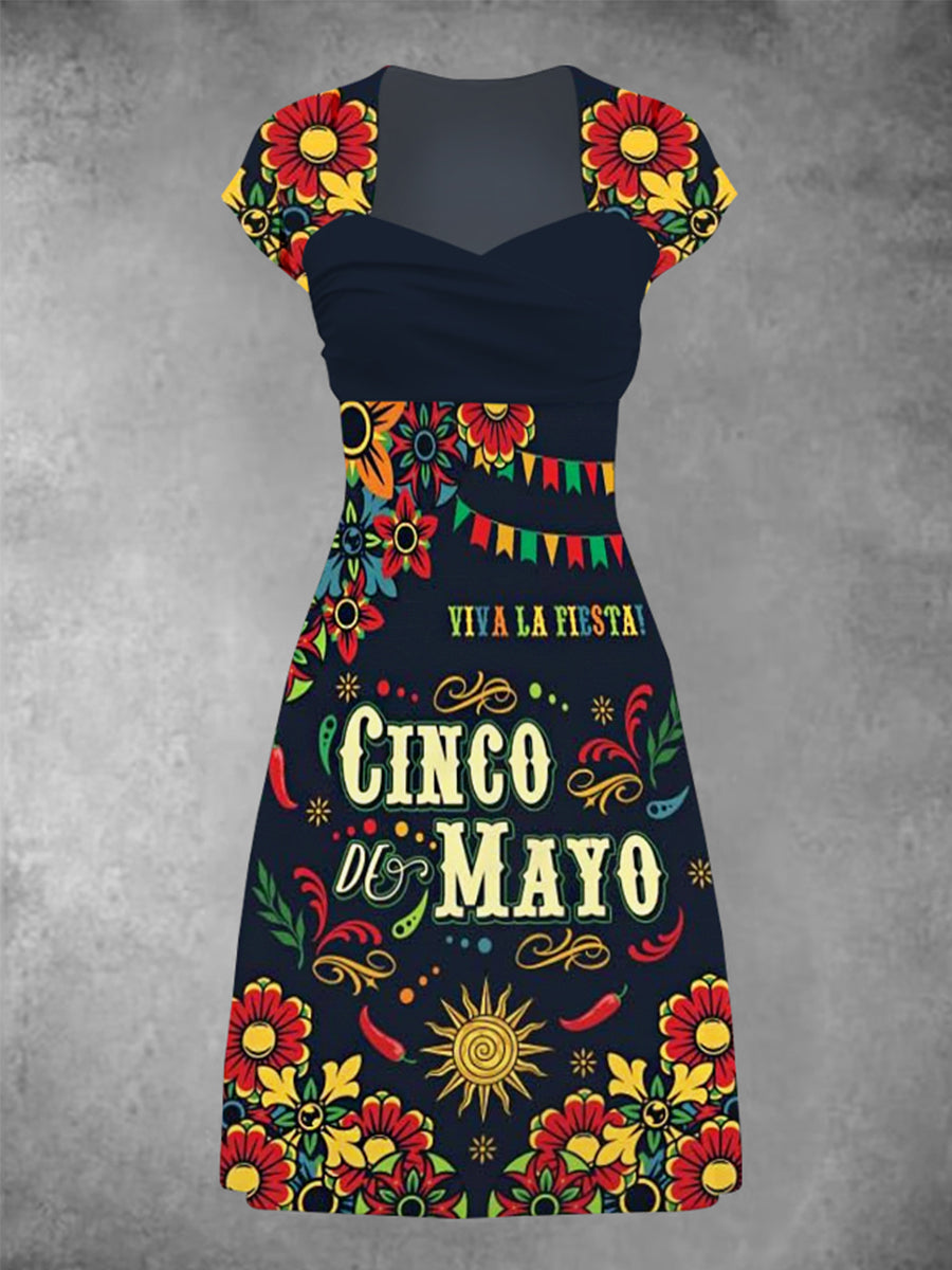 Vestido Estampado Cinco De Mayo para mujer