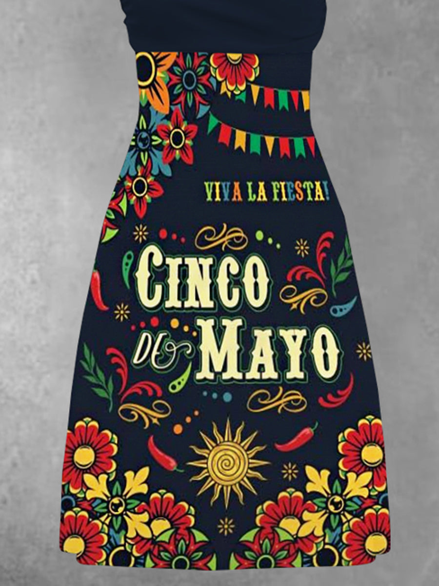 Vestido Estampado Cinco De Mayo para mujer