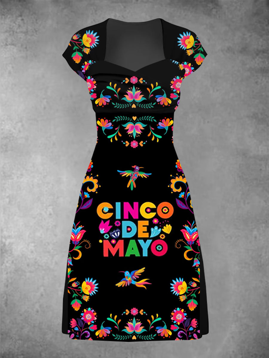Vestido Estampado Cinco De Mayo para mujer
