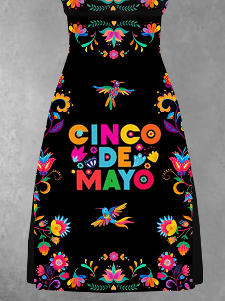 Vestido Estampado Cinco De Mayo para mujer