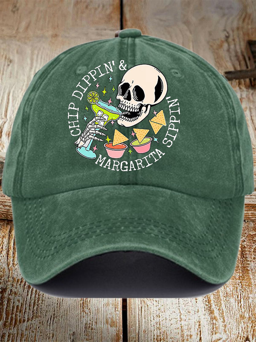 Unisex Cinco De Mayo Chip Dippin' Margarita Sippin 'Print Sombrero