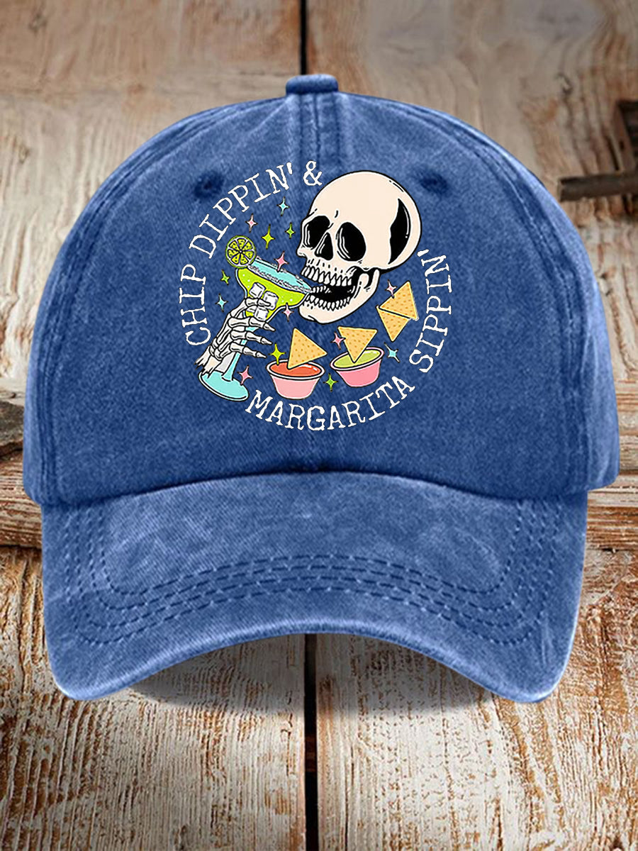 Unisex Cinco De Mayo Chip Dippin' Margarita Sippin 'Print Sombrero