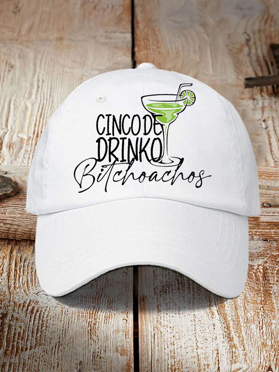 Unisex Cinco De Drinko Sombrero de la impresión de los