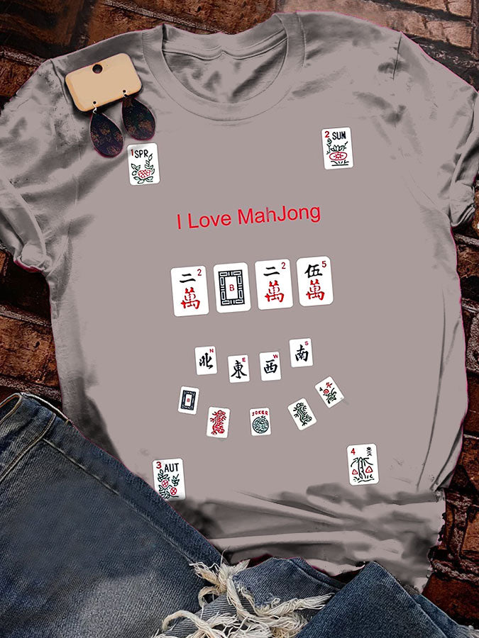 Camiseta mujer mahjong