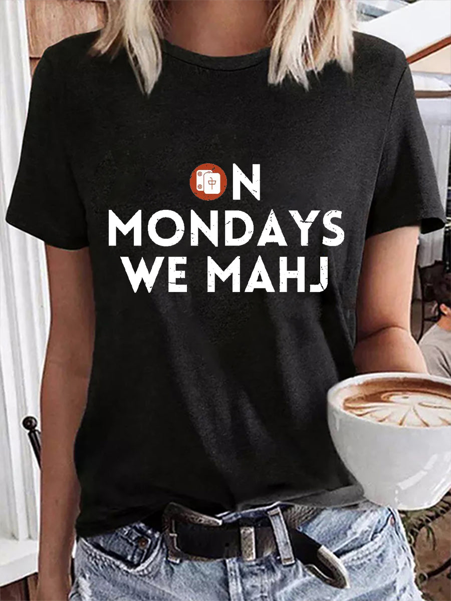 Camiseta Mahjong para mujer