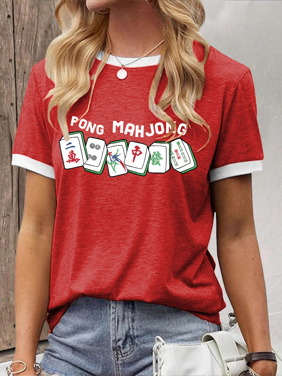 Camiseta Mahjong Lovers para mujer