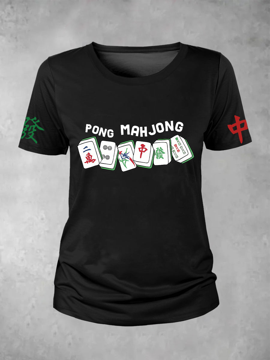Camiseta Mahjong Lovers para mujer