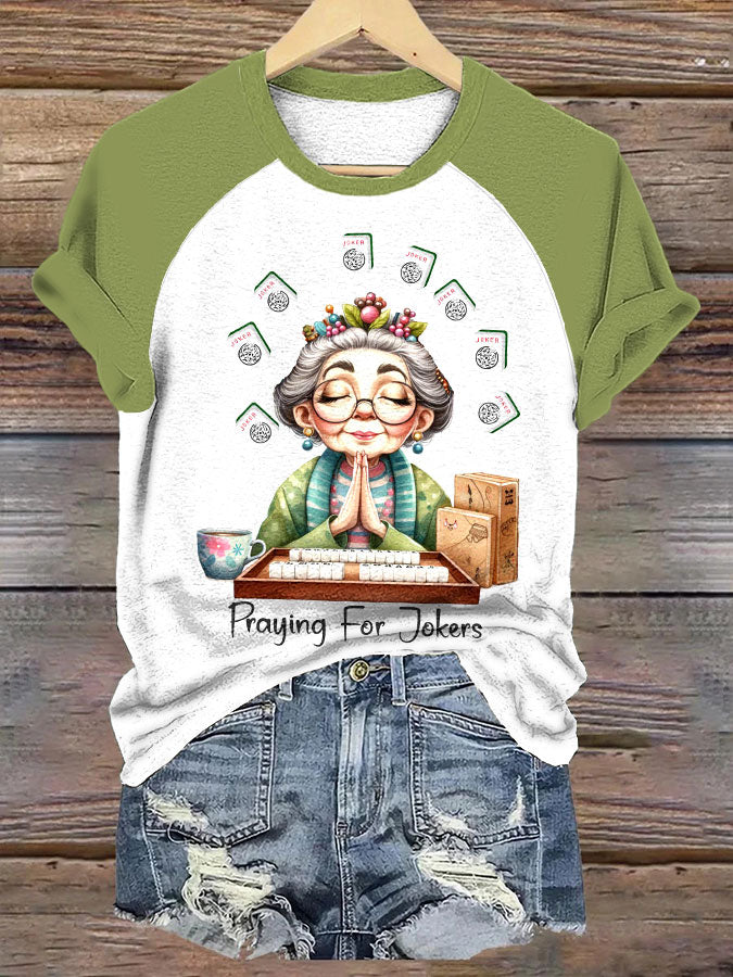 Camiseta casual de mujer Praying for Jokers