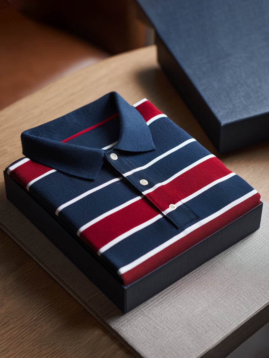 Men's Stripes Print Casual Top