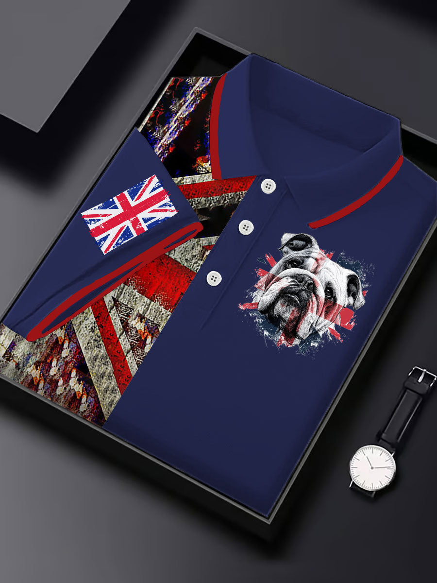 Men's Vintage England Flag Casual Shirt