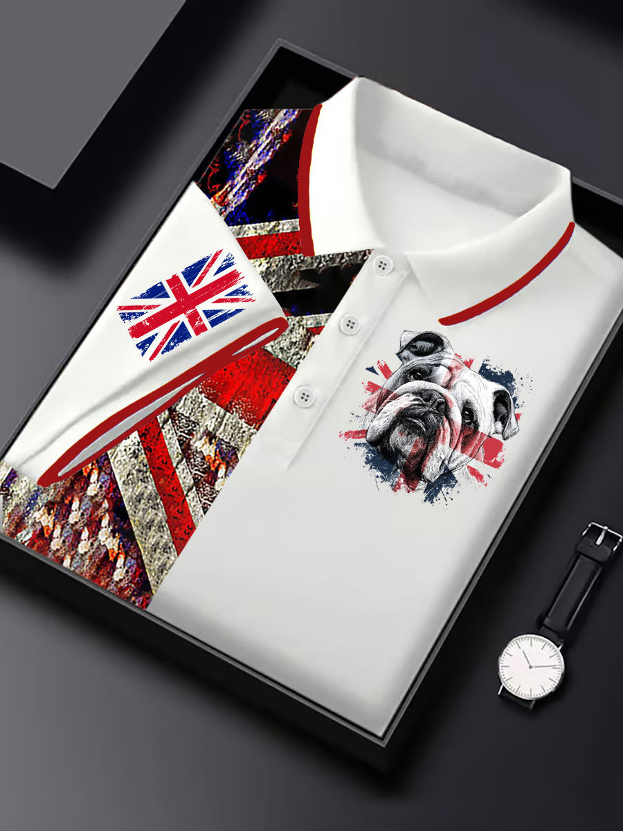 Men's Vintage England Flag Casual Shirt