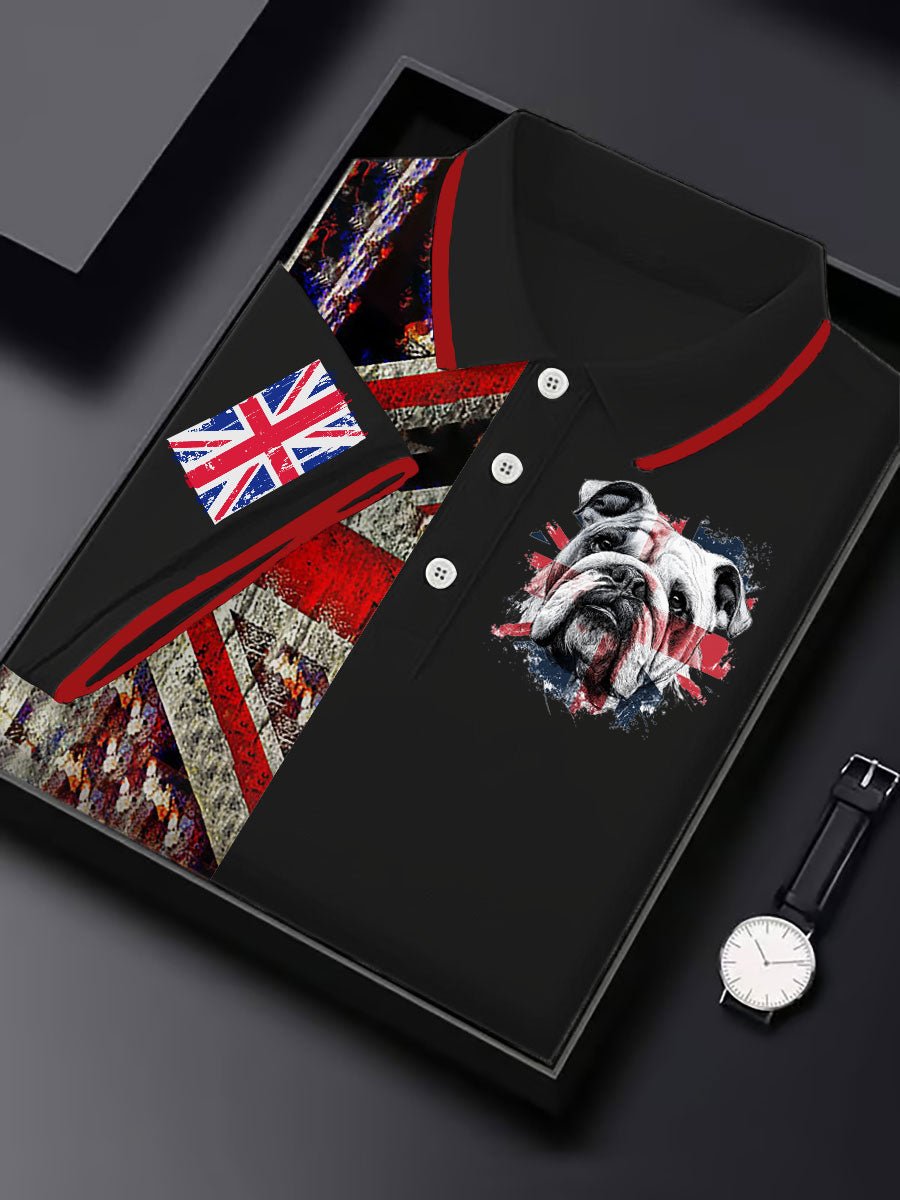 Men's Vintage England Flag Casual Shirt