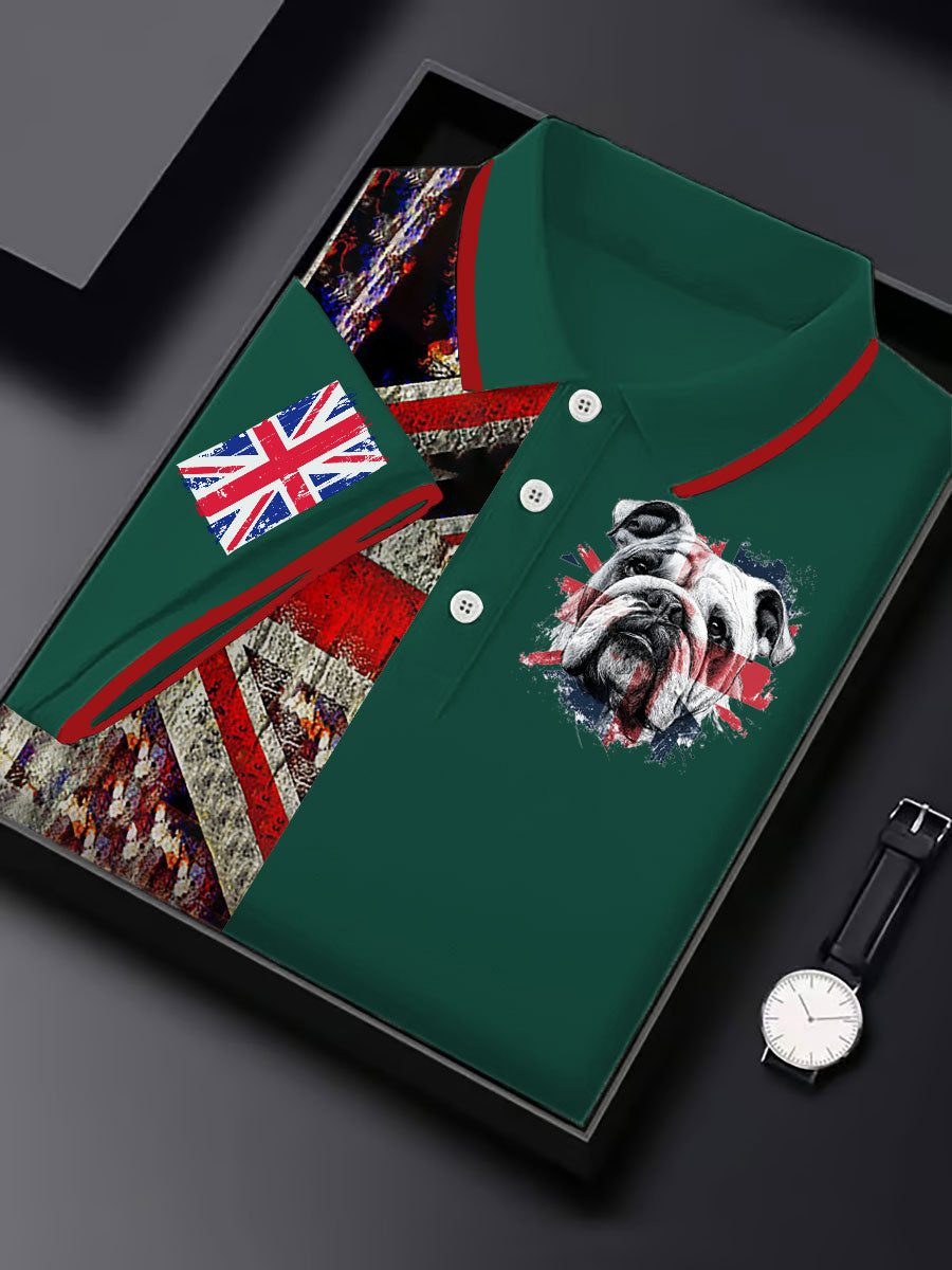 Men's Vintage England Flag Casual Shirt