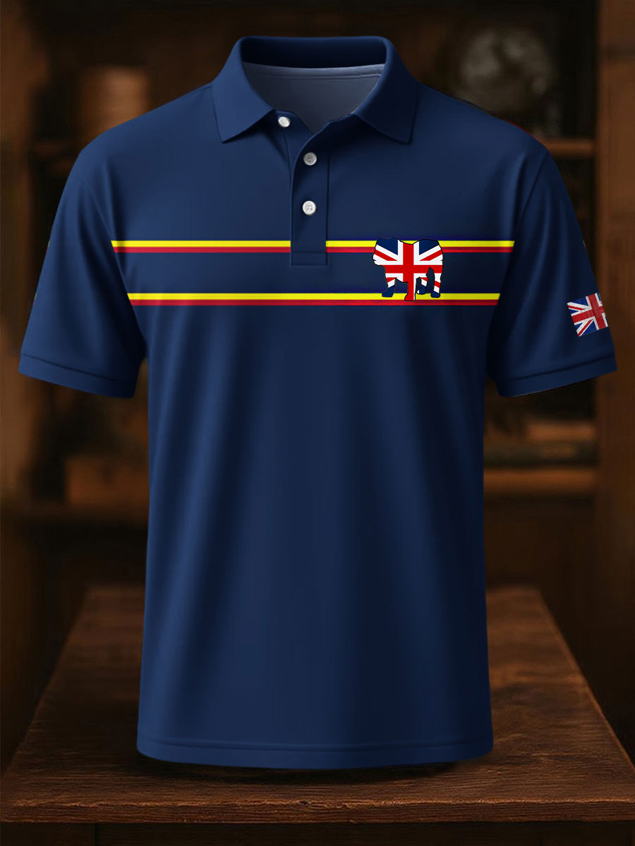 Men's Vintage England Flag Casual Shirt