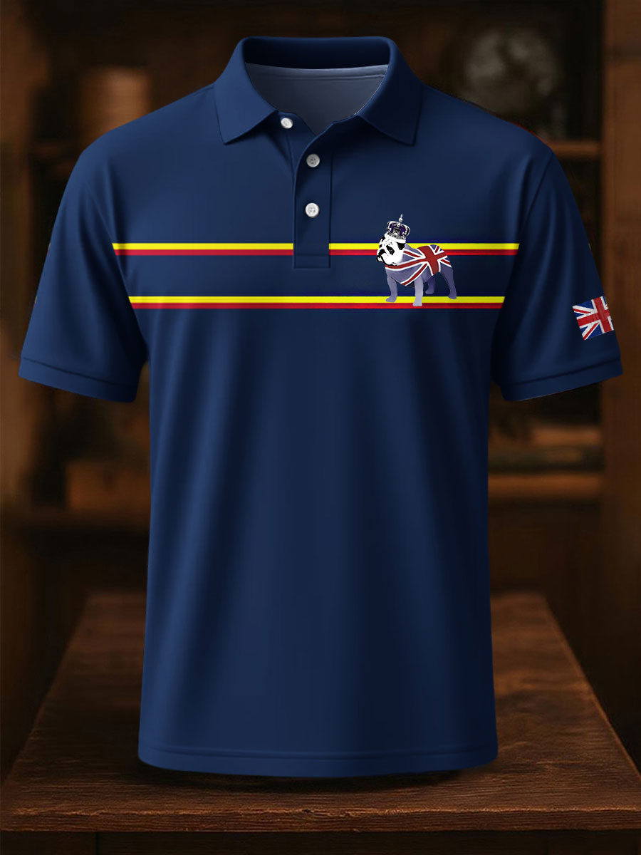 Men's Vintage England Flag Casual Shirt