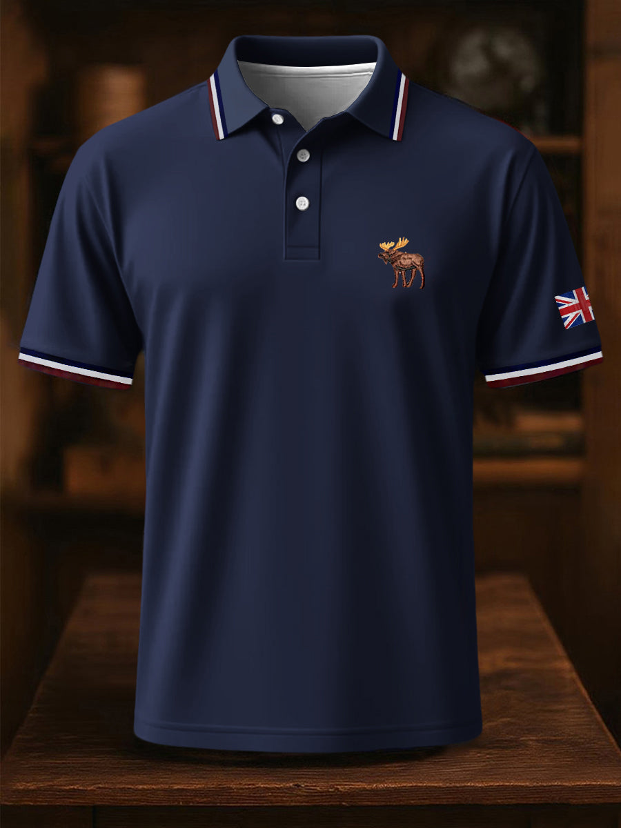 Men's Business Style Badge Top
