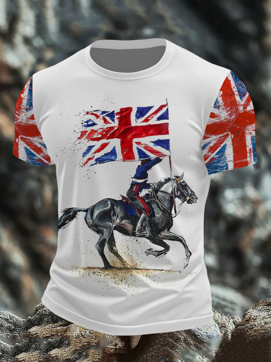 Men's British Horse Short sleeves t-shirt