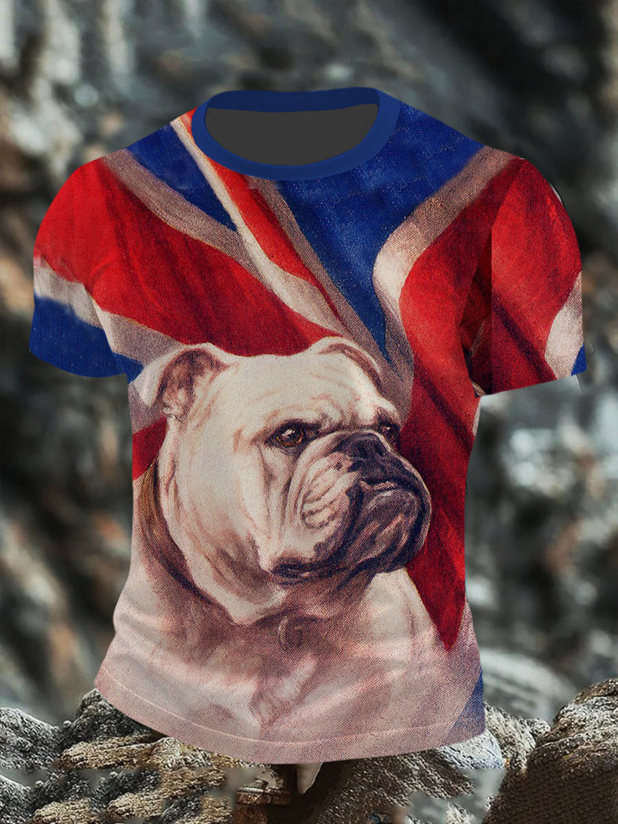 Men's British Dog Short Sleeves T-shirt