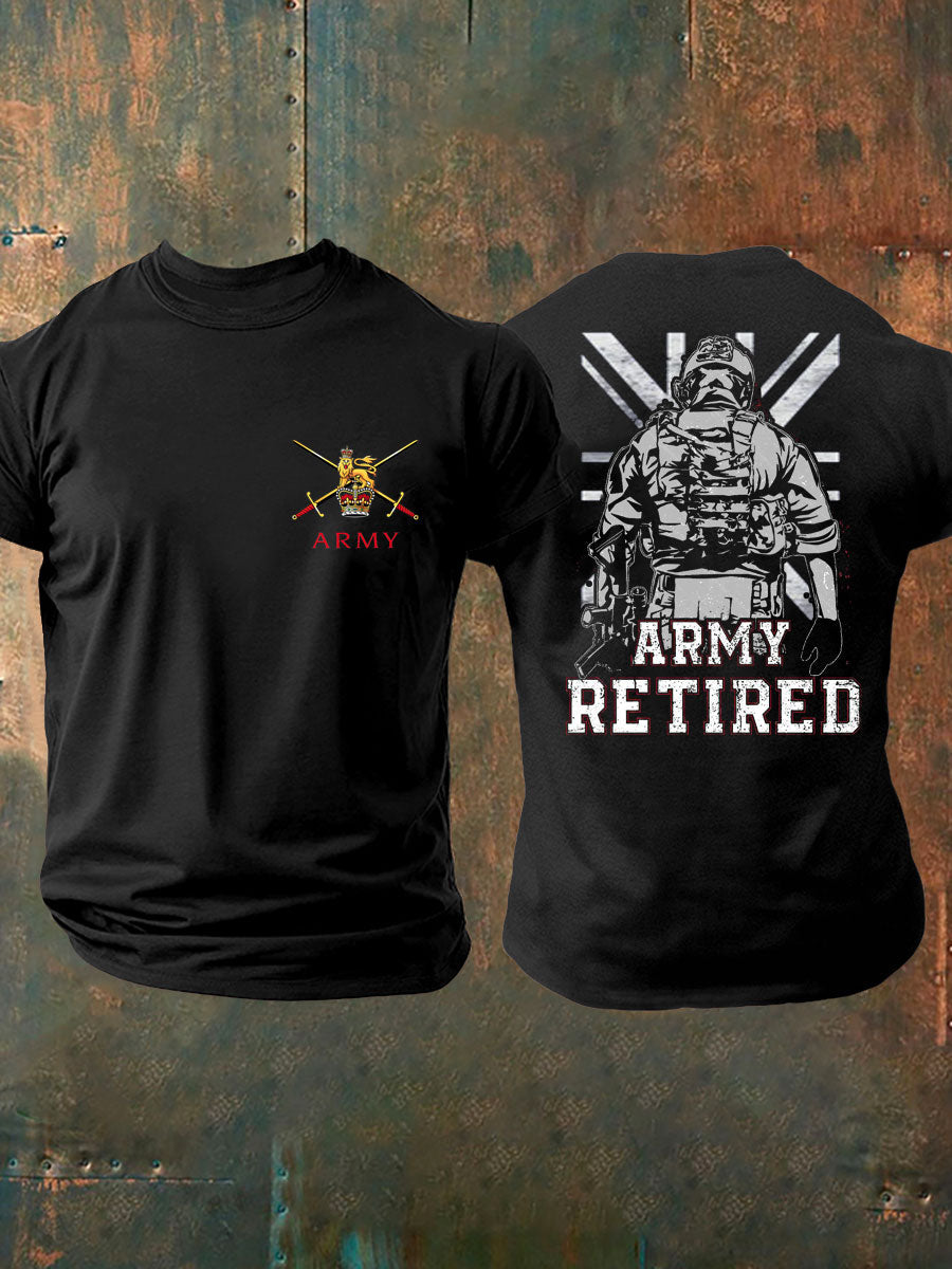 Men's British Veteran Printed T-shirt
