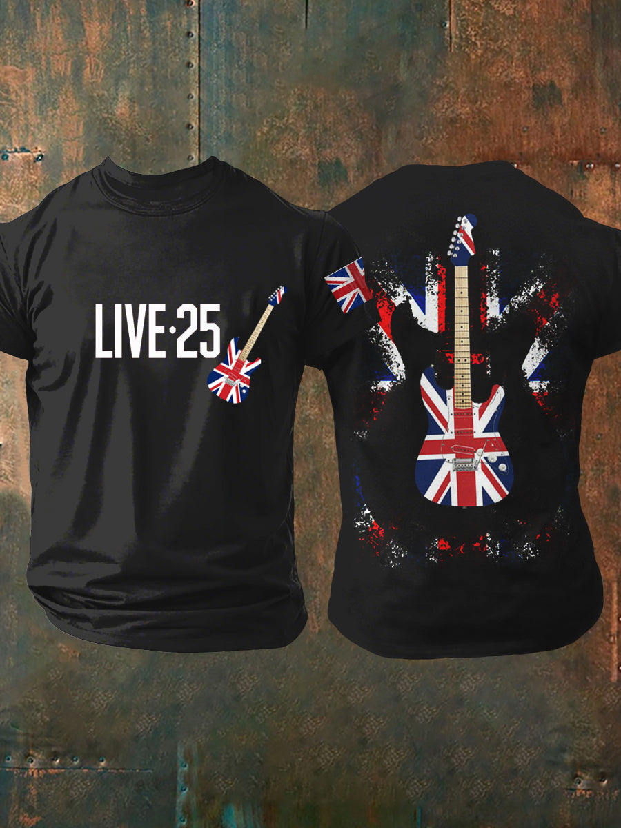 Men's Live '25 Tour The great wait is over Retro rock casual top