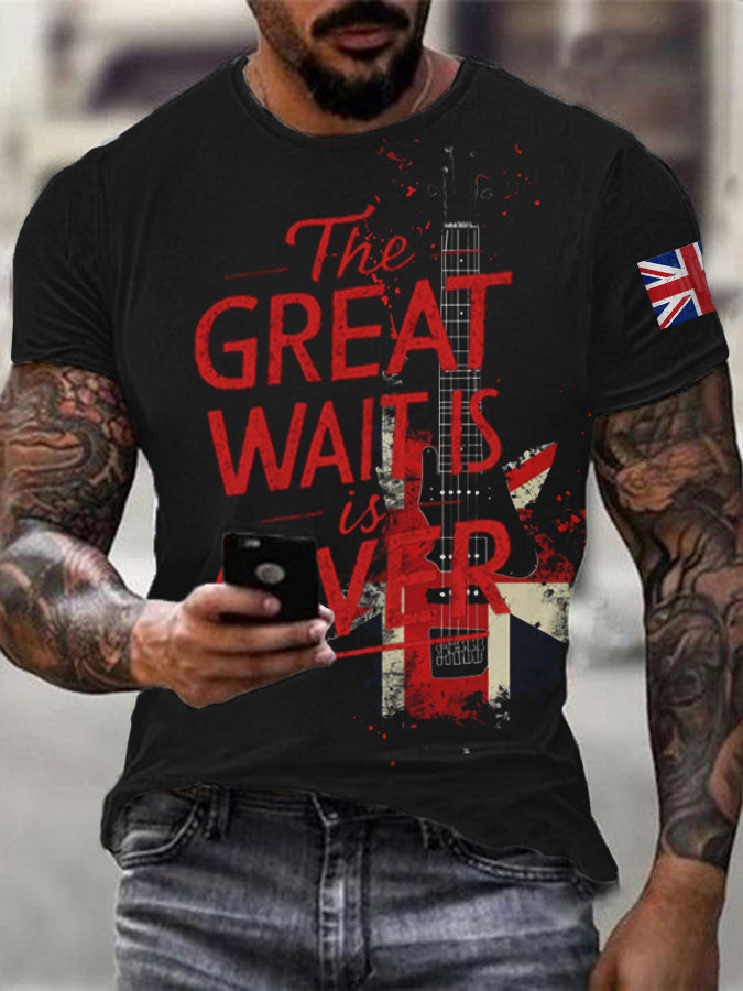 Men's Live '25 Tour The great wait is over Retro rock casual top