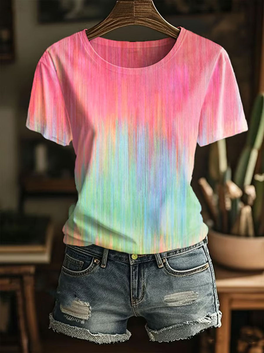Women's Breast Cancer Awareness Print T-Shirt
