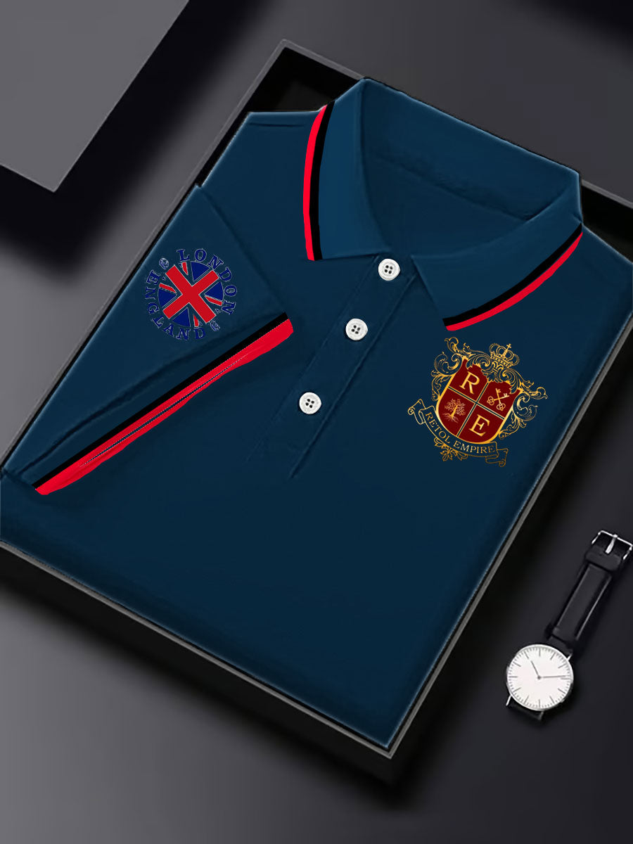 British business men's short sleeve shirt