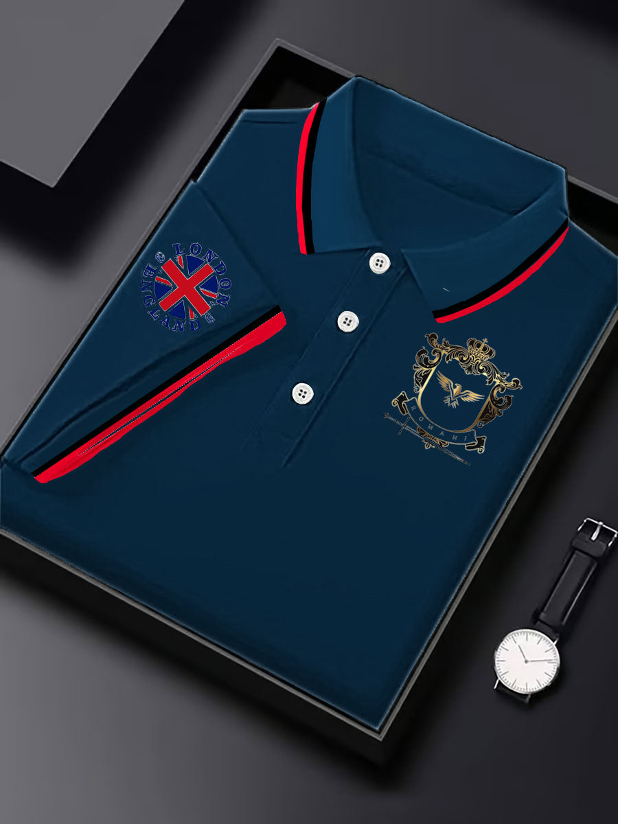 British business men's short sleeve shirt