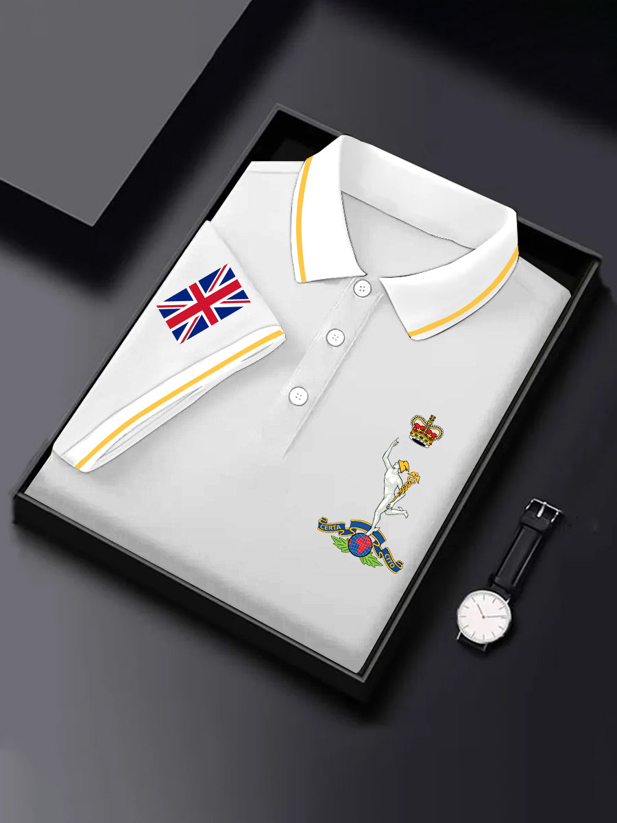Men's Royal Corps Of Signals UK Falg Print Casual Top