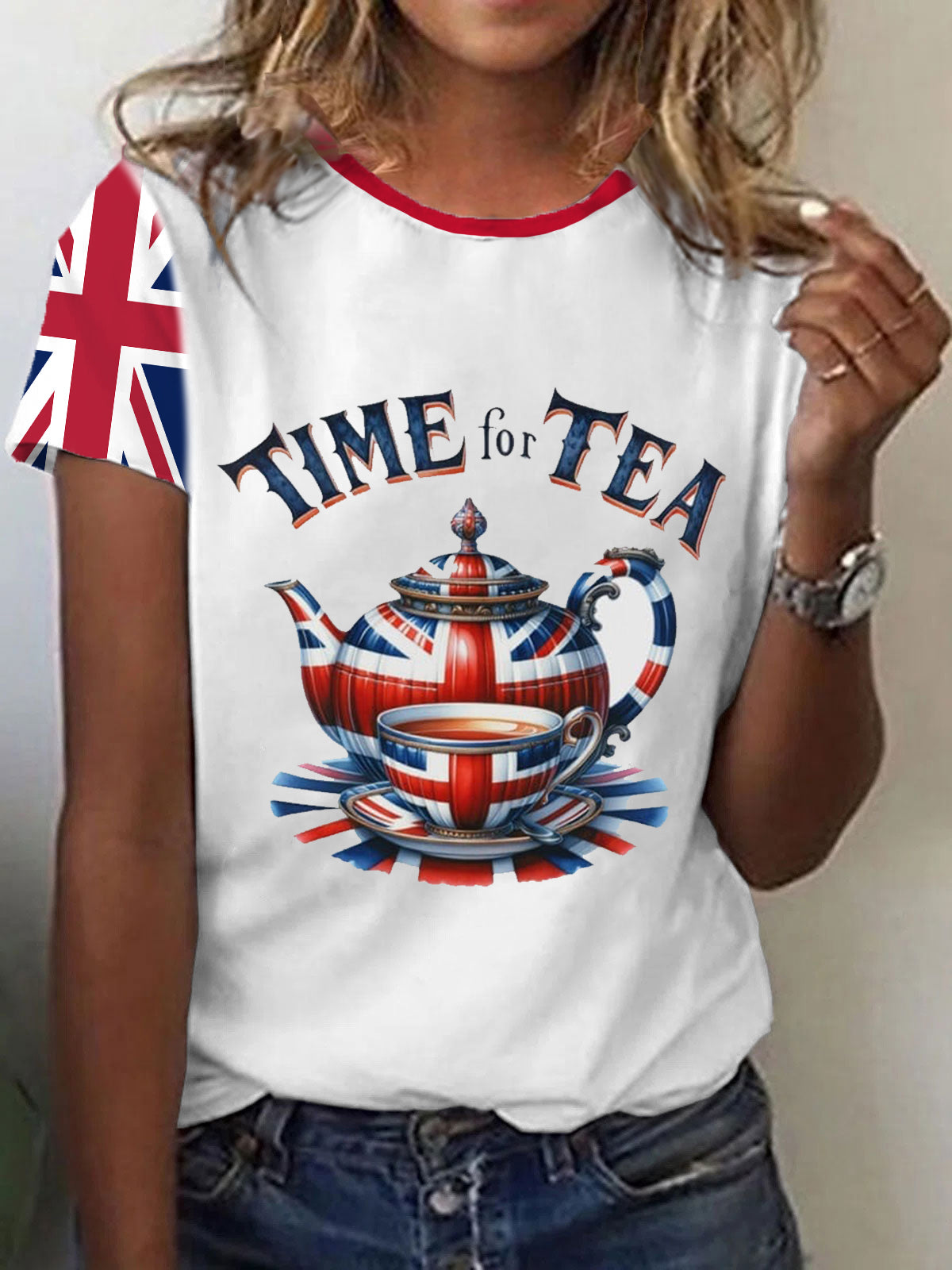 Women's Time Of Tea Short-sleeved T-shirt