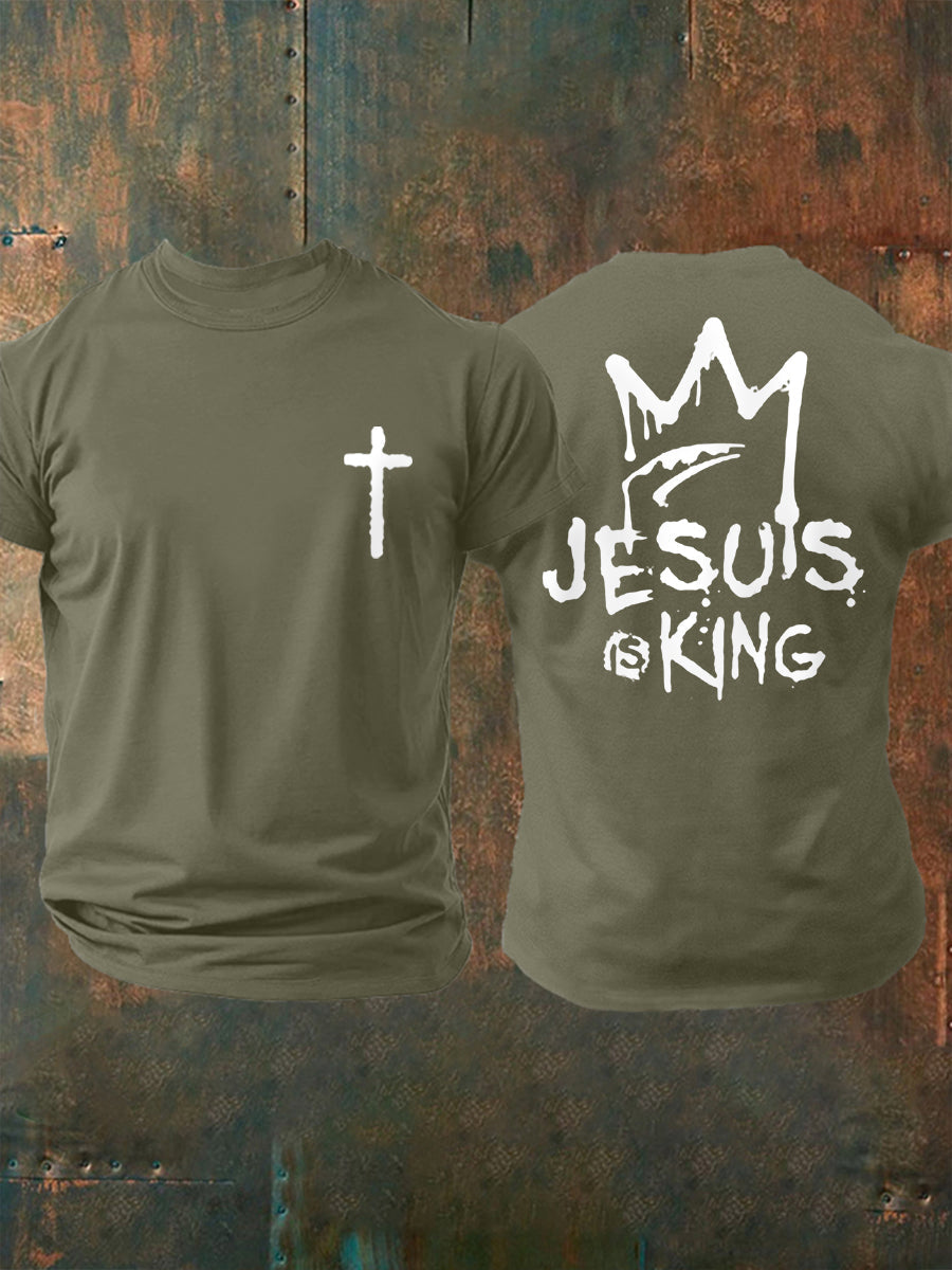 Men's Jesus Is King Casual Tee
