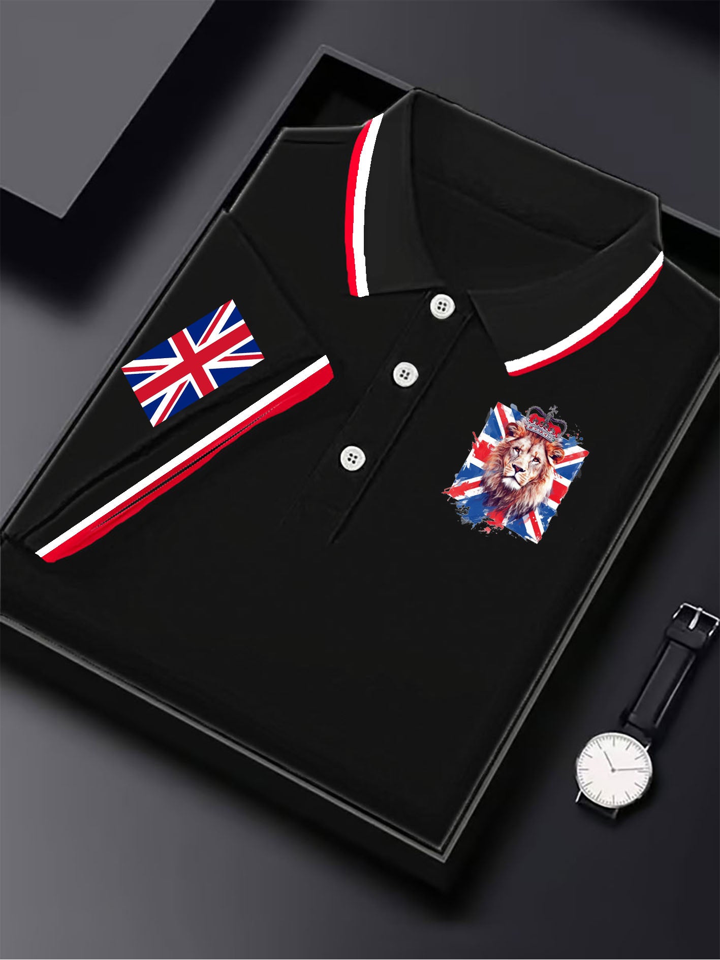 British business men's short sleeve shirt