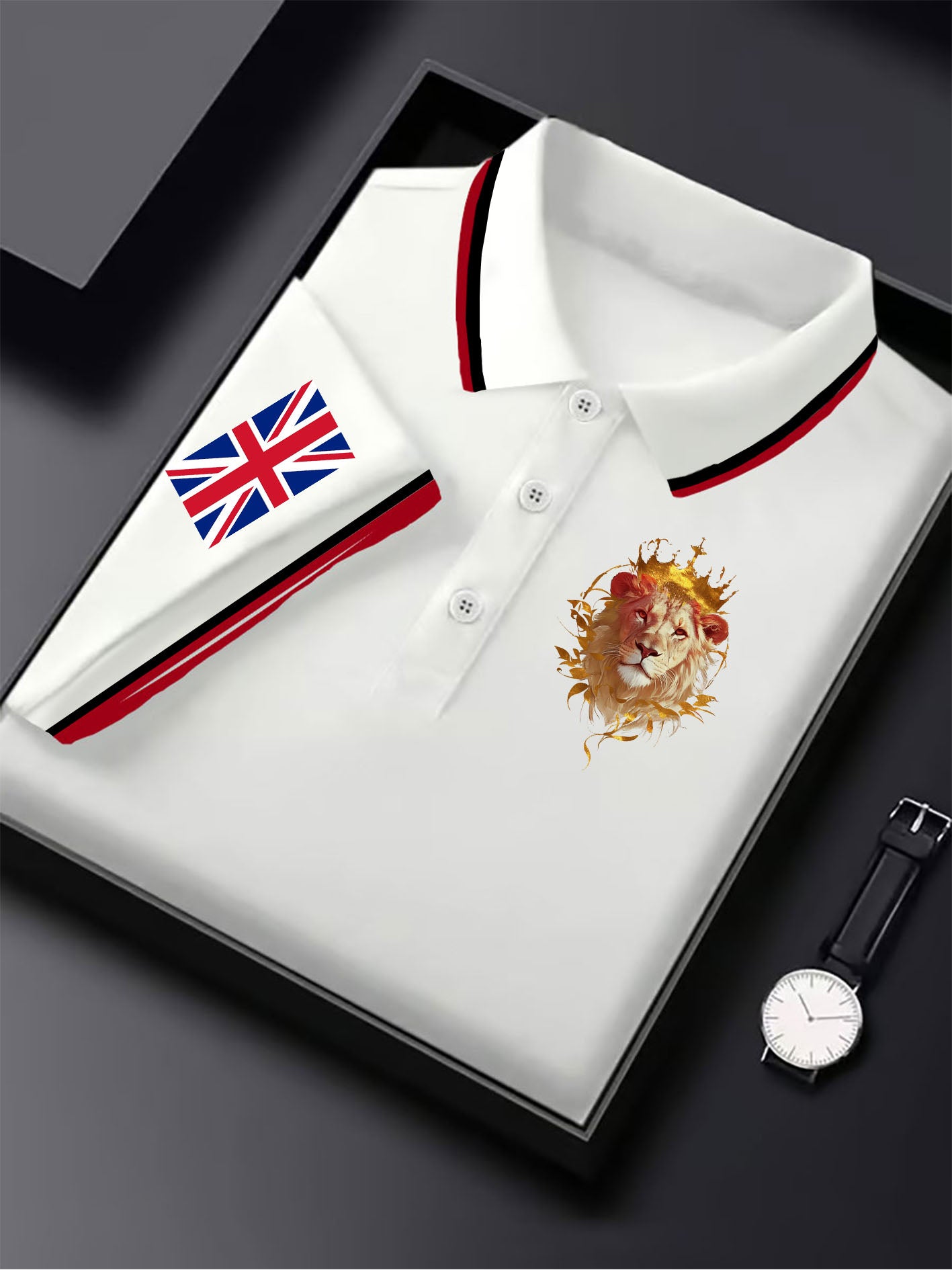 British business men's short sleeve shirt
