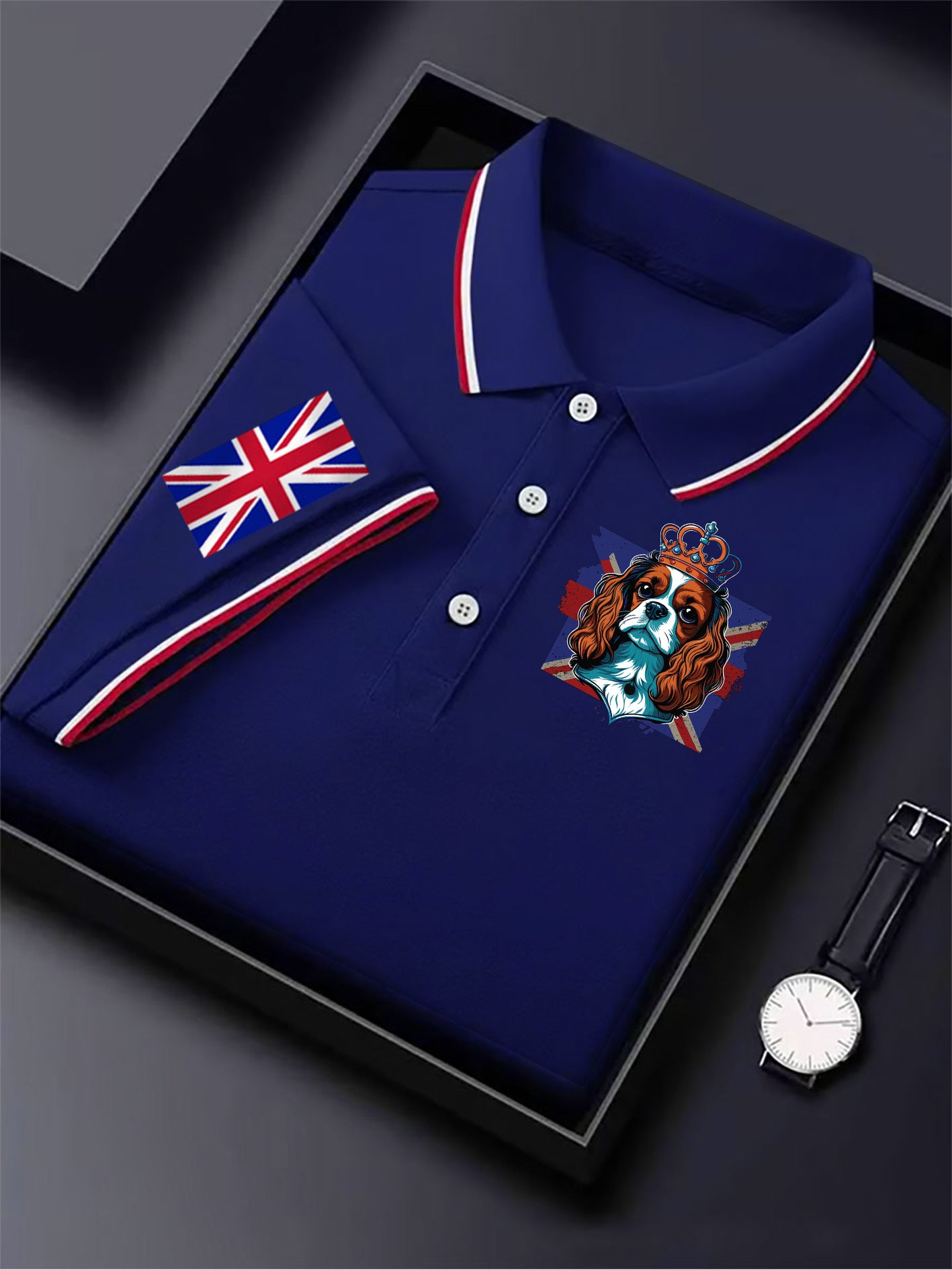 British business men's short sleeve shirt