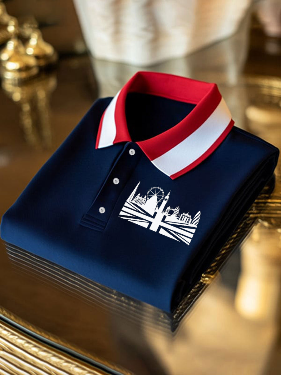 Men's Vintage England Flag Casual Shirt