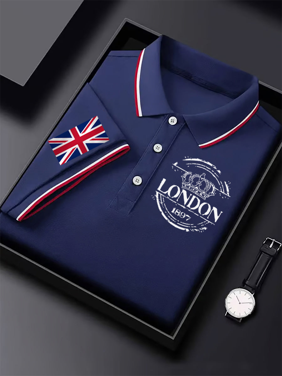 Men's Vintage England Flag Casual Shirt