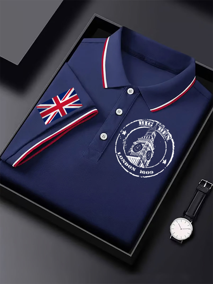 Men's Vintage England Flag Casual Shirt