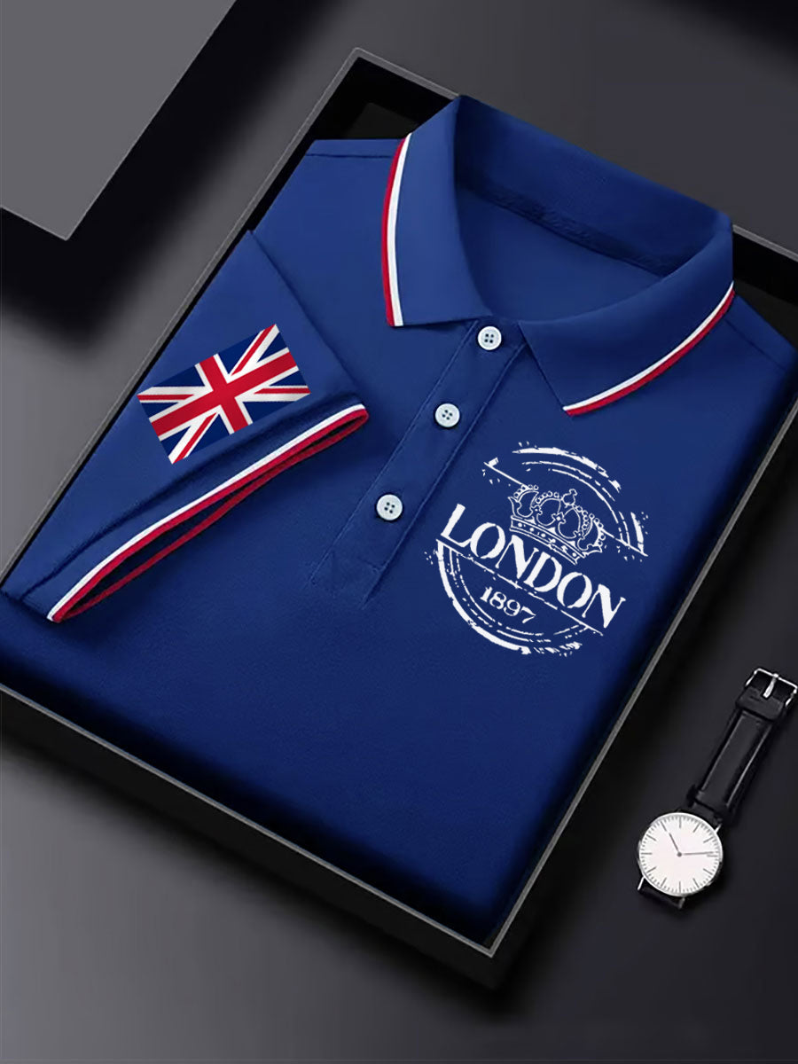 Men's Vintage England Flag Casual Shirt
