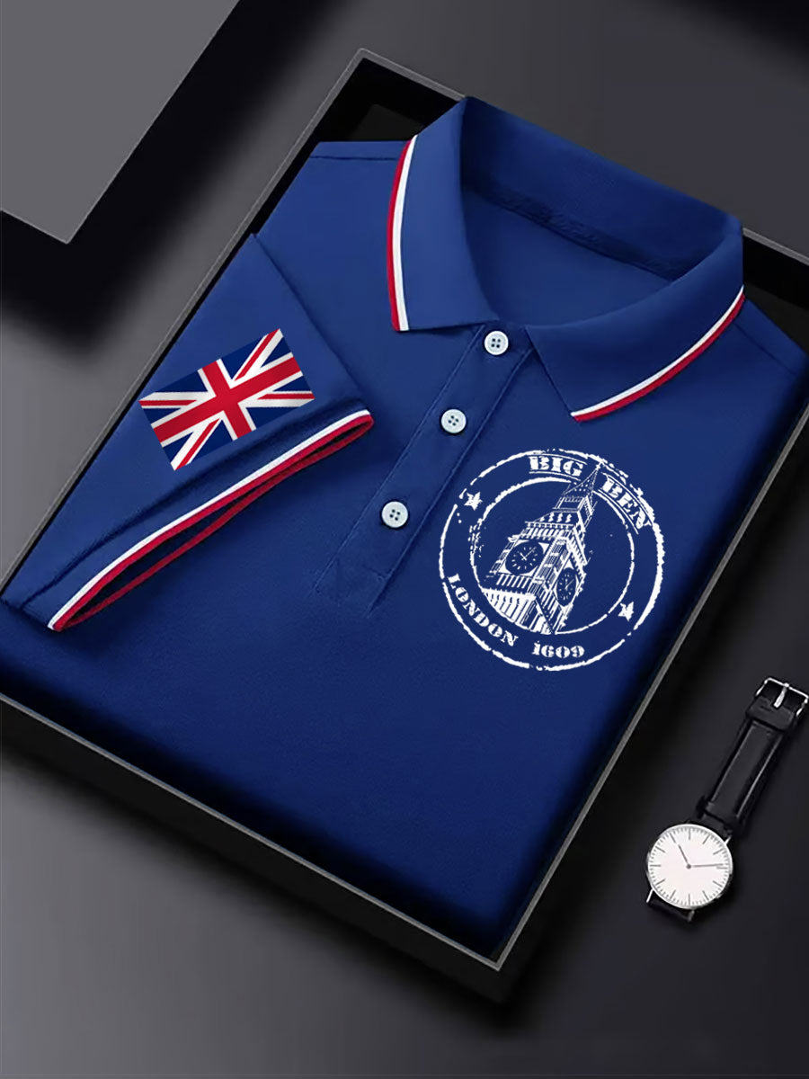 Men's Vintage England Flag Casual Shirt