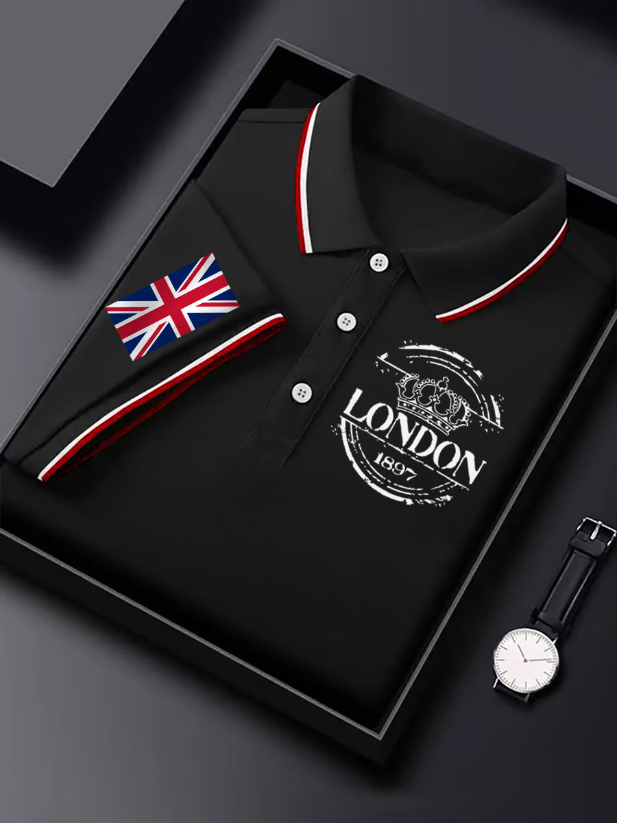 Men's Vintage England Flag Casual Shirt
