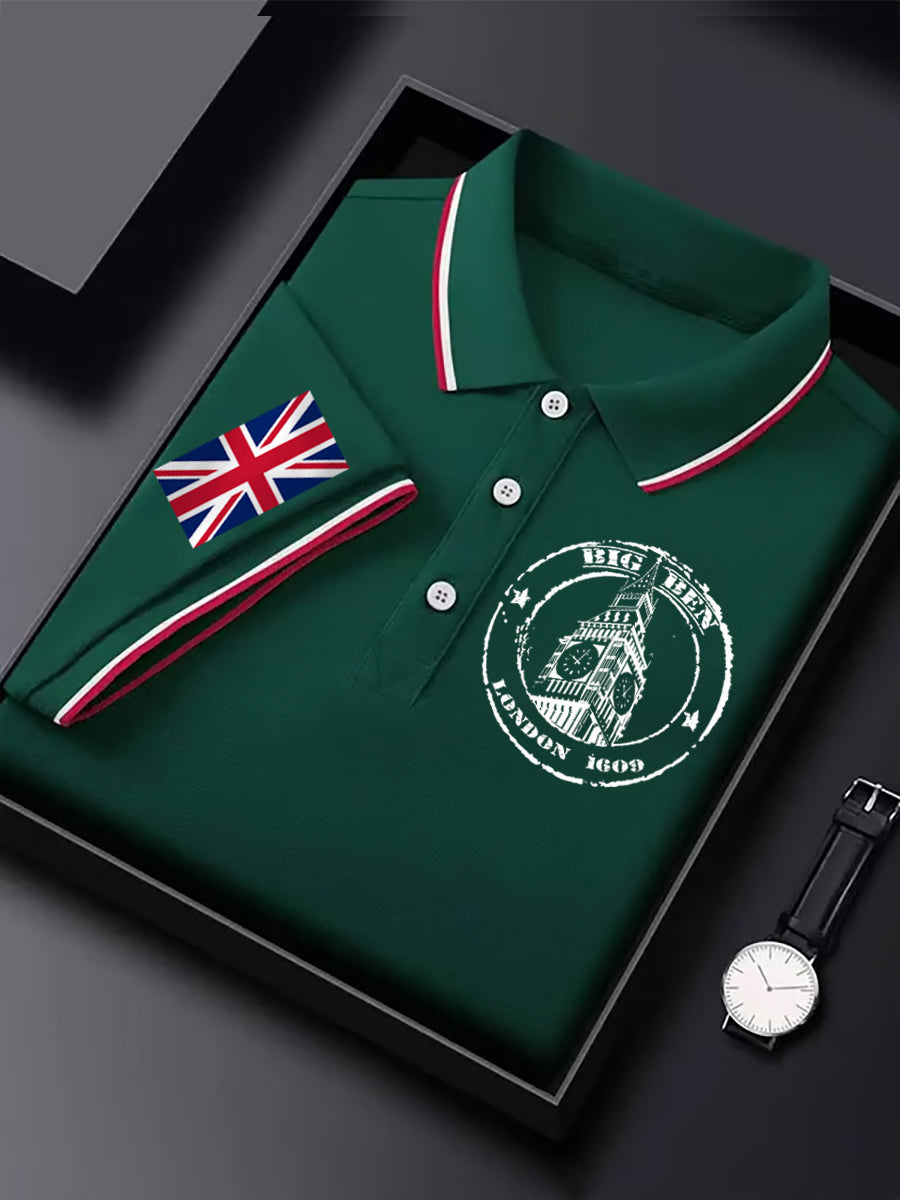 Men's Vintage England Flag Casual Shirt