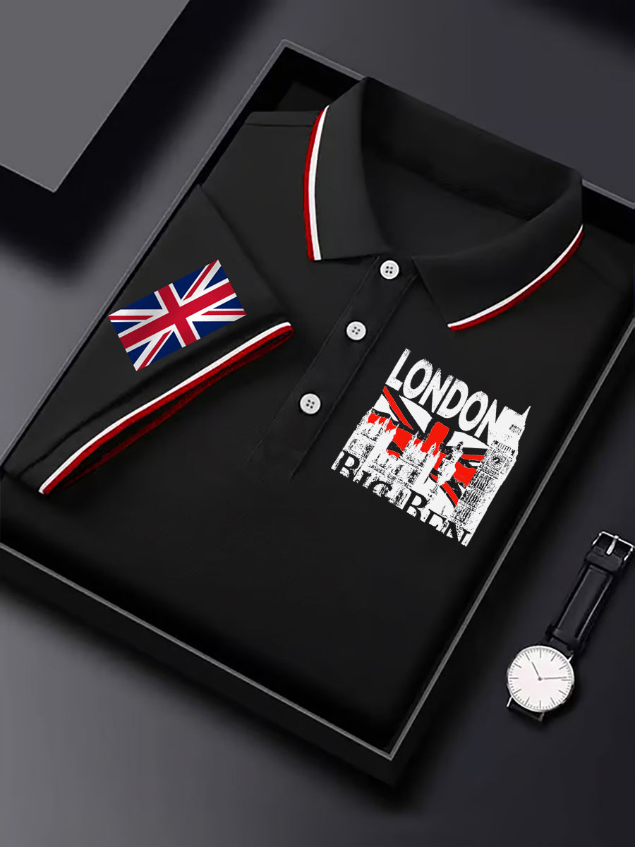 Men's Vintage England Flag Casual Shirt