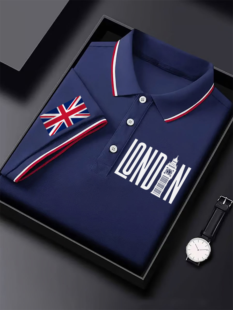 Men's Vintage England Flag Casual Shirt