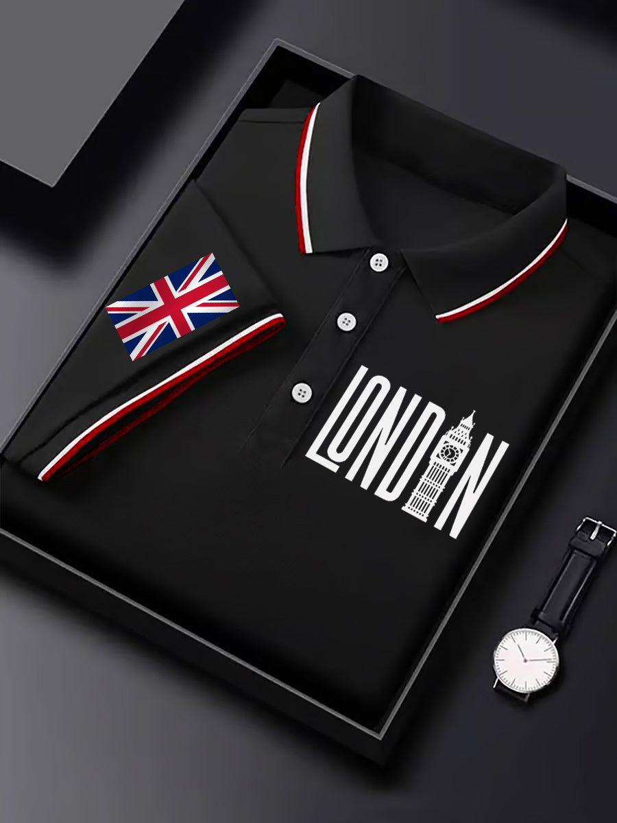 Men's Vintage England Flag Casual Shirt