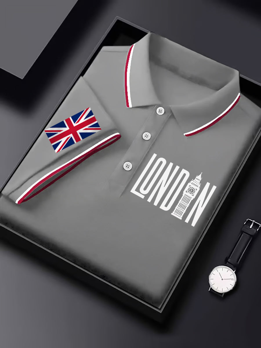 Men's Vintage England Flag Casual Shirt