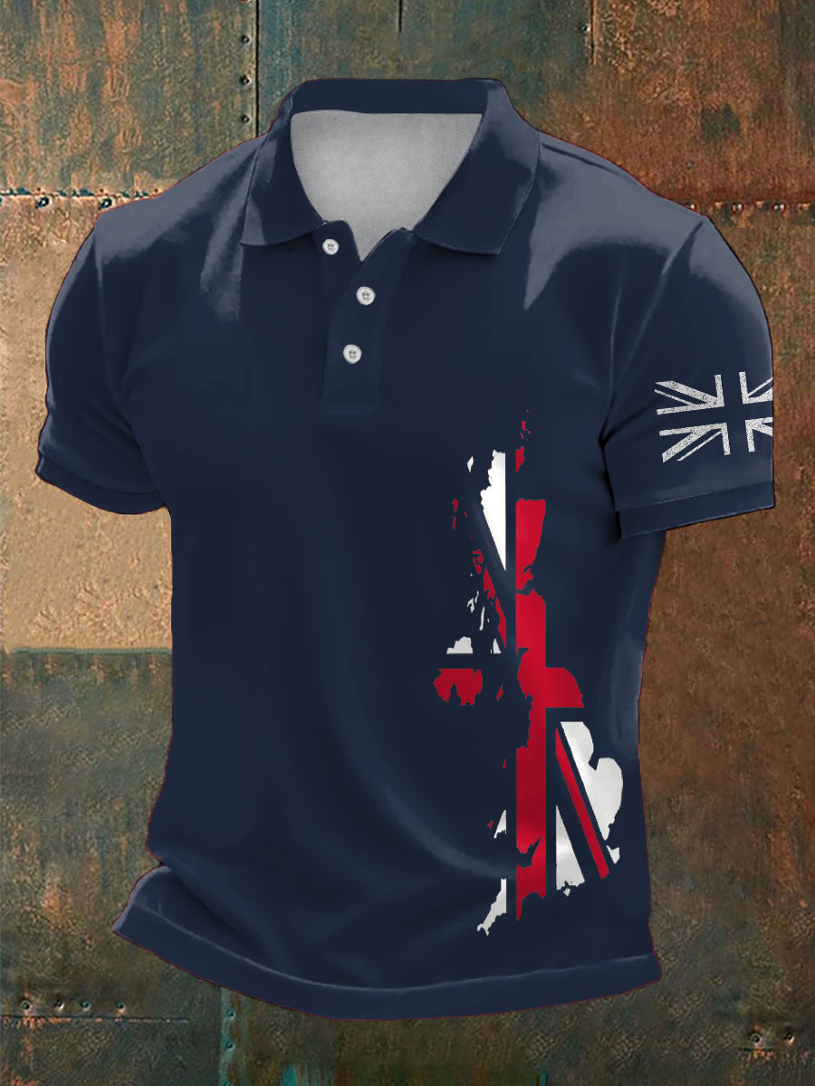 Men's UK Flag Pride Printed Casual Tops