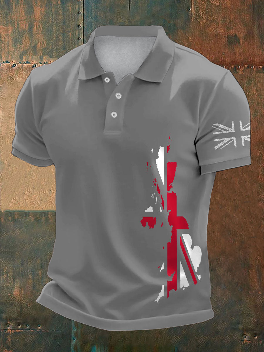 Men's UK Flag Pride Printed Casual Tops
